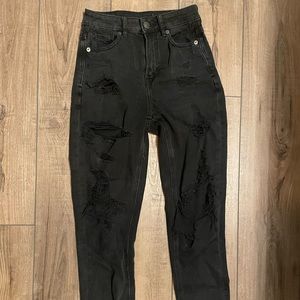 Black American Eagle Ripped Jeans